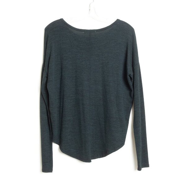 Rag & Bone Hudson Long Sleeve Jersey Tee Teal Heather Green Small NEW - Picture 3 of 14